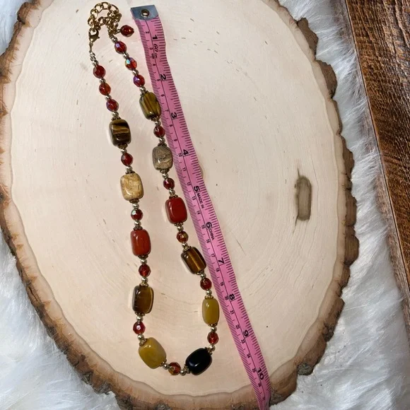 Square Stone Necklace - Picture 5 of 5